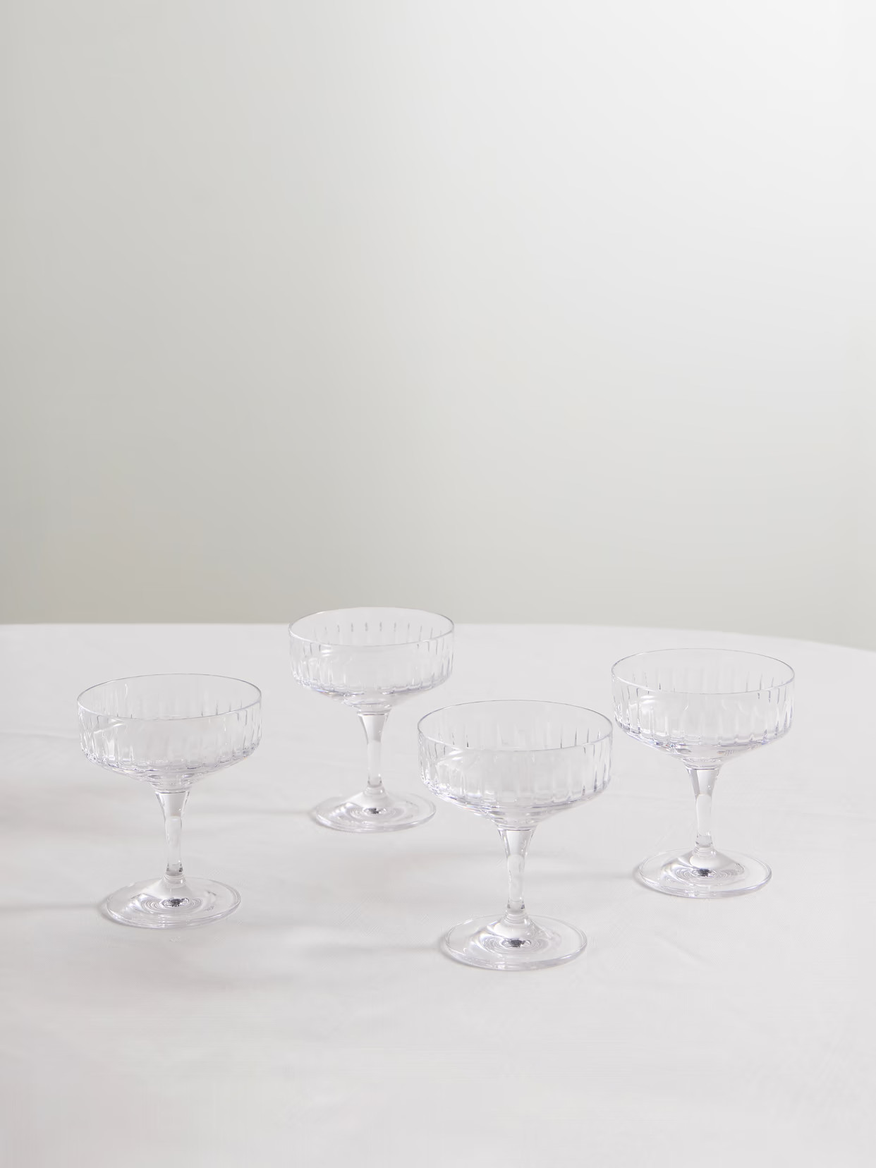 Soho Home - Roebling Set Of Four Crystal Champagne Coupes - Neutrals | NET-A-PORTER (US)
