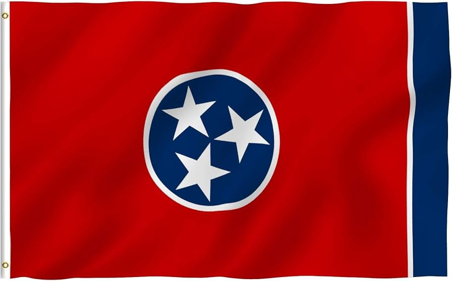ANLEY Fly Breeze 3x5 Foot Tennessee State Polyester Flag - Vivid Color and Fade Proof - Canvas He... | Amazon (US)