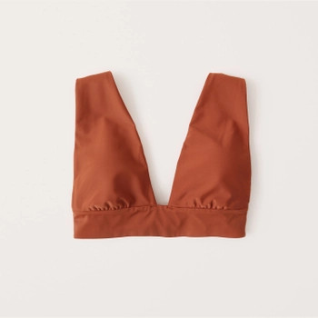 Wide Strap Triangle Bikini Top | Abercrombie & Fitch (US)