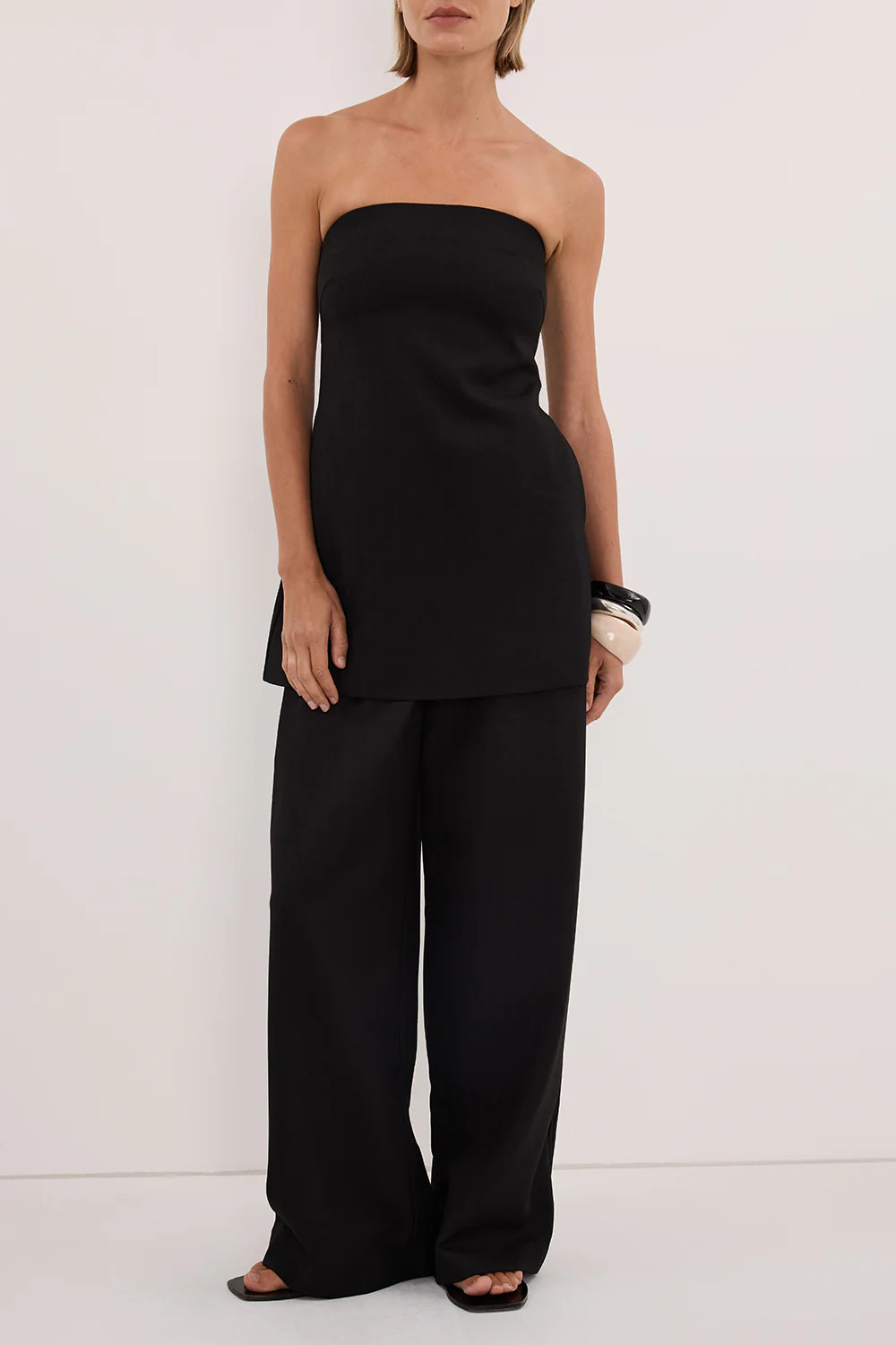 CYRUS BLACK ELASTICATED PANT | DISSH