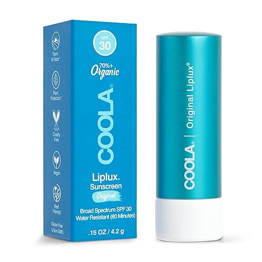COOLA Organic Liplux Lip Balm and Sunscreen with SPF 30, Dermatologist Tested Lip Care for Daily ... | Amazon (US)