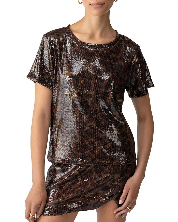 Sanctuary Sequin Animal Print Perfect Tee Back to results -  Women - Bloomingdale's | Bloomingdale's (US)