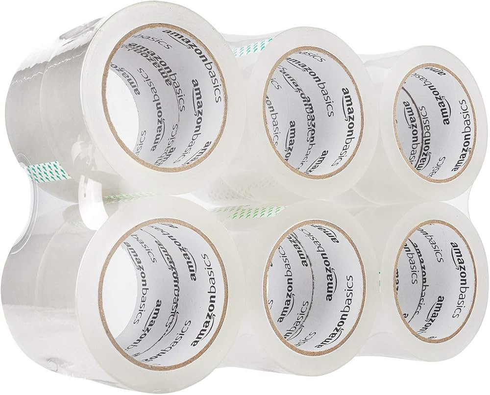 Amazon Basics Packaging Tape for Shipping, Moving and Storing, 1.88" x 54.6 yds, 12-pack, Translu... | Amazon (US)