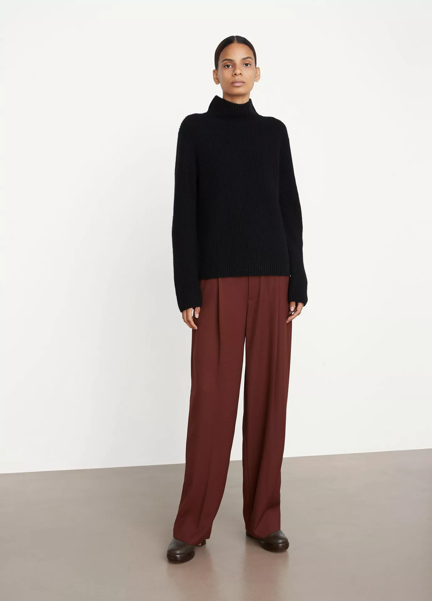 Cashmere Shaker Rib Turtleneck | Vince LLC
