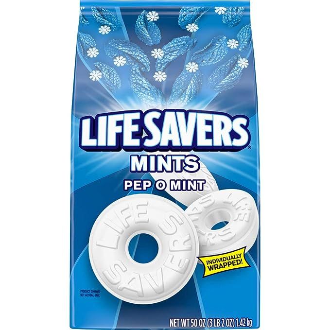 Life Savers Pep O Mint Hard Candy, 50-Ounce Party Size Bag | Amazon (US)