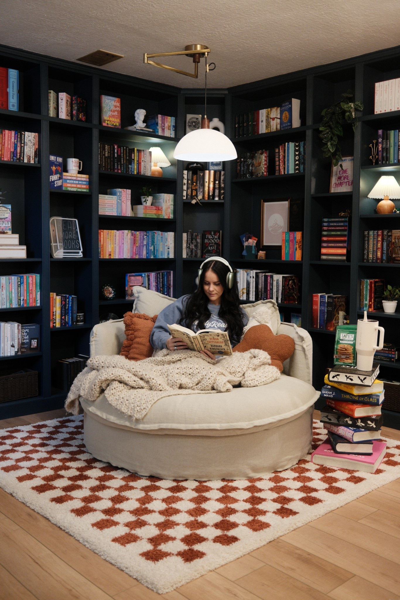 The book end table was the finishing touch in my library 📚✨ the chair is from Six Penny Home and can’t be linked here. #bookish #booktok #bookstagram 

#LTKSeasonal #LTKSaleAlert #LTKHome
