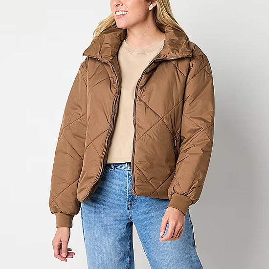 a.n.a Womens Midweight Puffer Jacket | JCPenney