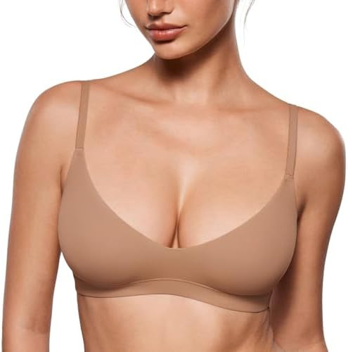 INLYRIC Women's Inbarely Soft Scoop Bralettes No Padding Cami Bras Unlined No Underwire Comfort S... | Amazon (US)