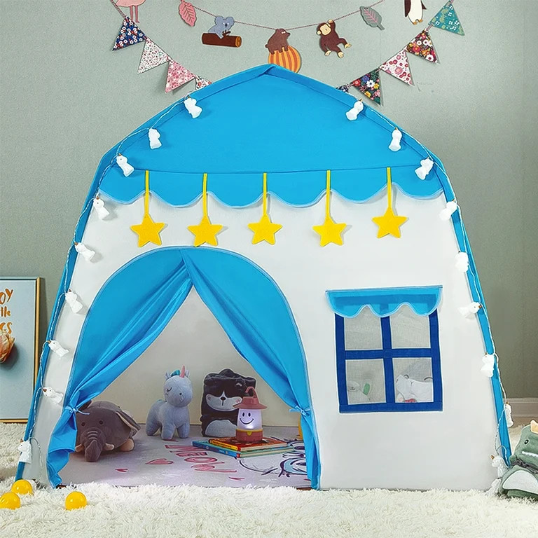 Lowestbest Portable Tent for Kids, Kids Play Tent with Carry Bag for Boys & Girls, Blue | Walmart (US)