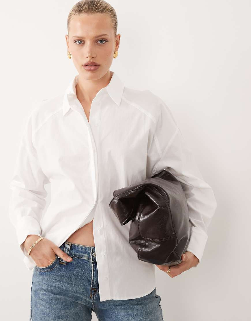 ASOS DESIGN oversized shirt in white | ASOS (Global)