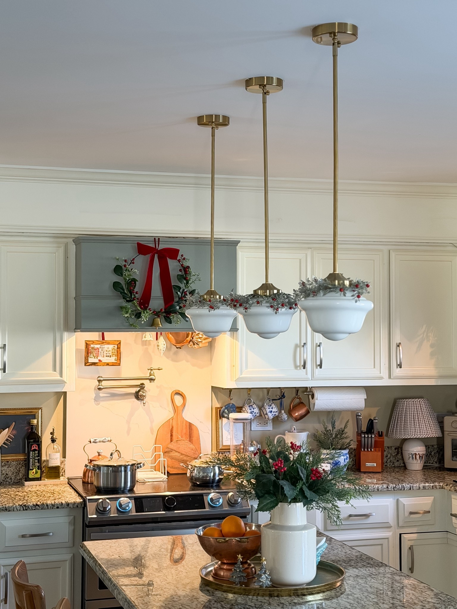 Cozy Sunday kitchen views! Lentil soup for a cozy Winter day. Home decor, lighting, kitchen island lighting. 

#LTKSaleAlert #LTKHoliday #LTKHome