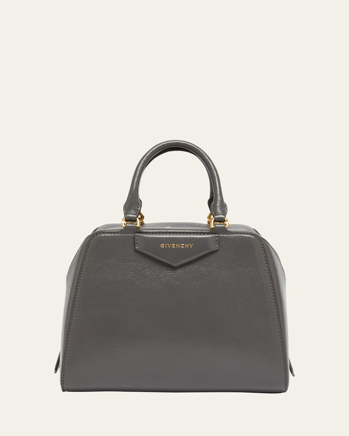 Antigona Cube Mini Top-Handle Bag in Shiny Tumbled Leather | Bergdorf Goodman