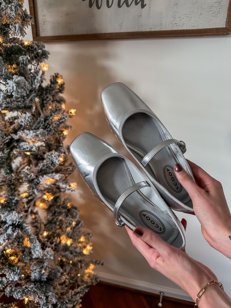 Silver Mary Jane flats from Walmart! 

Silver shoes // metallic flats // holiday shoes // holiday party shoes 

#LTKstyletip #LTKHoliday #LTKshoecrush