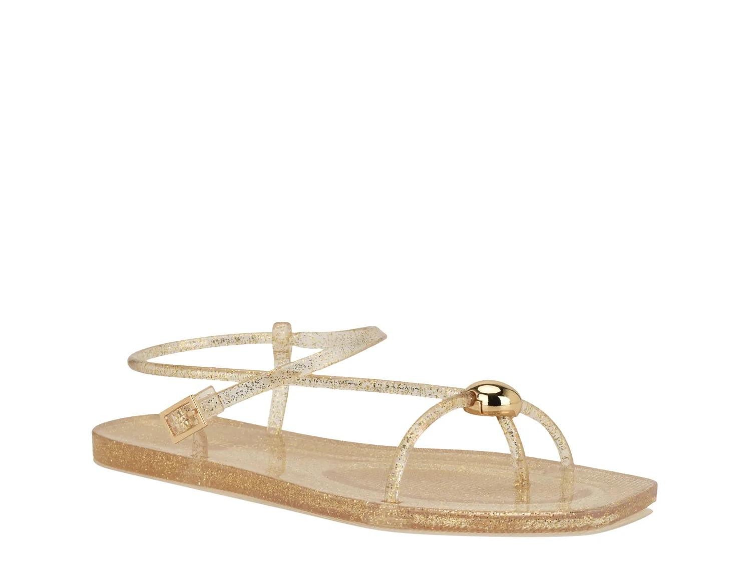 Nine West Shells Thong Sandal | Women's | Beige | Size 9 | Sandals | Jelly | DSW