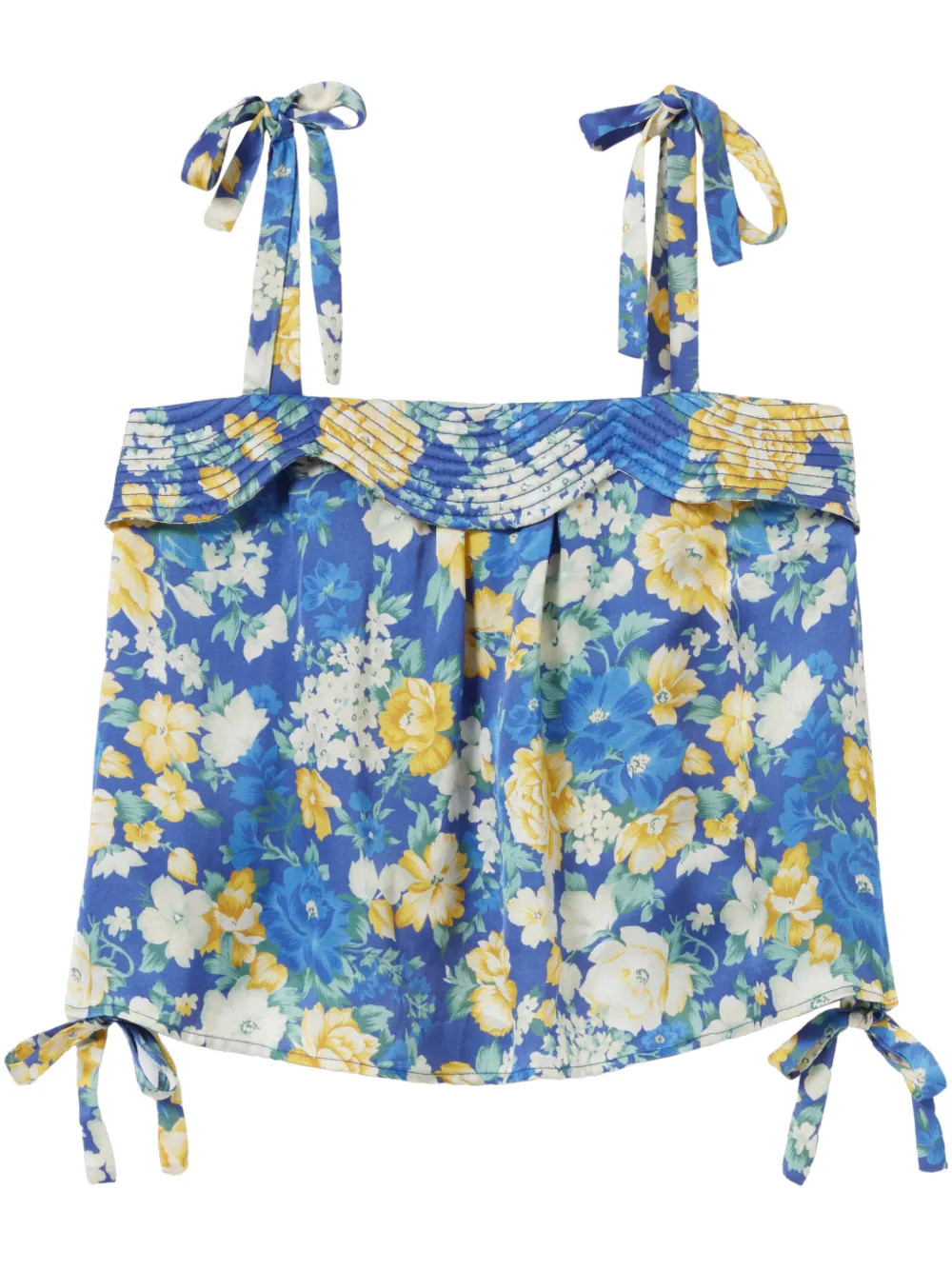 Claudie Pierlot floral-print Top | Blue | FARFETCH | Farfetch Global