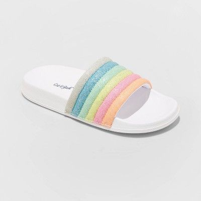 Girls' Dina Slip-On Slide Sandals - Cat & Jack™ | Target