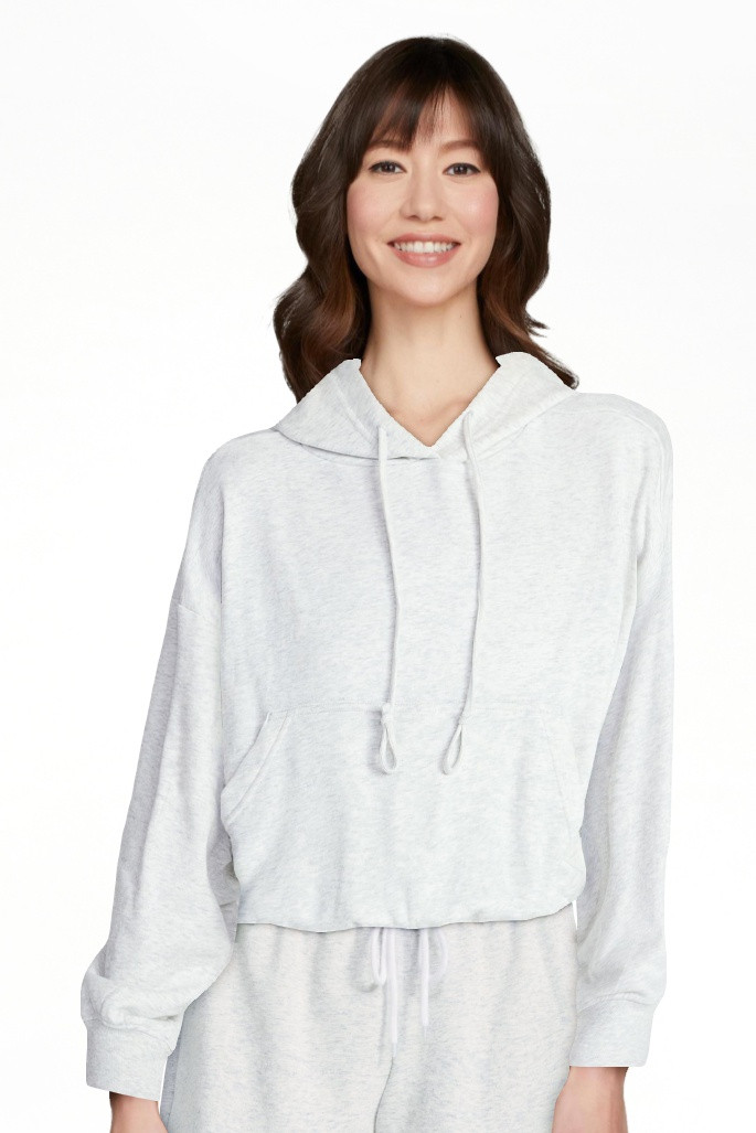 No Boundaries Bubble Hem Drawstring Hoodie, Women’s XXS-XXL | Walmart (US)