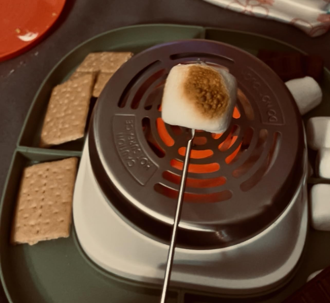 COOK WITH COLOR Electric Smores Maker - Flameless Heater, 120V 300W, with 4 Detachable Compartmen... | Amazon (US)
