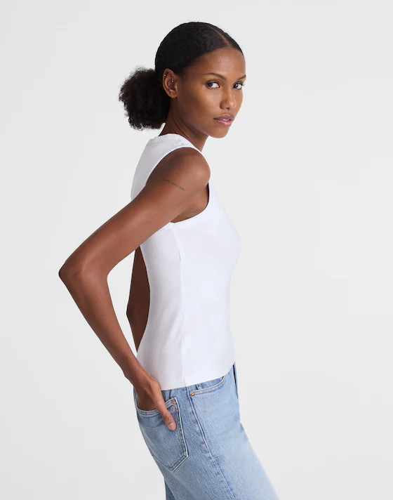 The '90s Shell Tank in Compact Cotton | Madewell