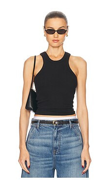 GRLFRND Essential Racer Tank in Black from Revolve.com | Revolve Clothing (Global)
