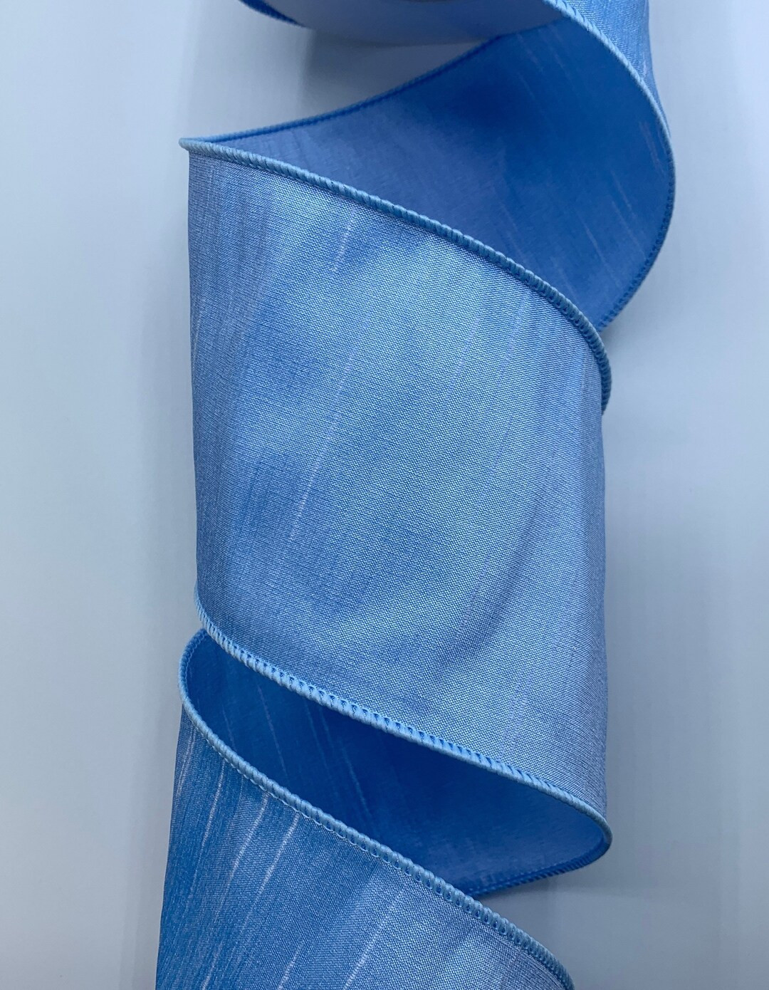 1.5 2.5 or 4 Light Blue Dupioni Ribbon - Etsy | Etsy (US)