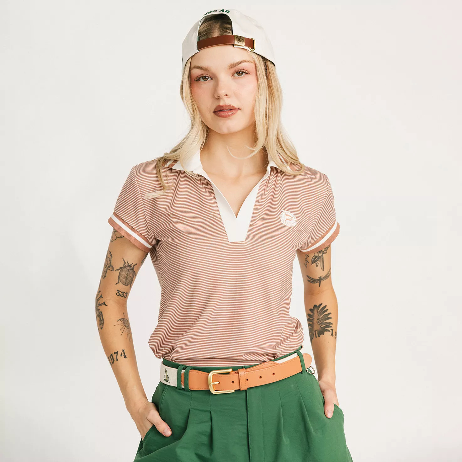 Fore All Women's Club Angie Golf Polo, XXL, Saddle | DICK'S Sporting Goods