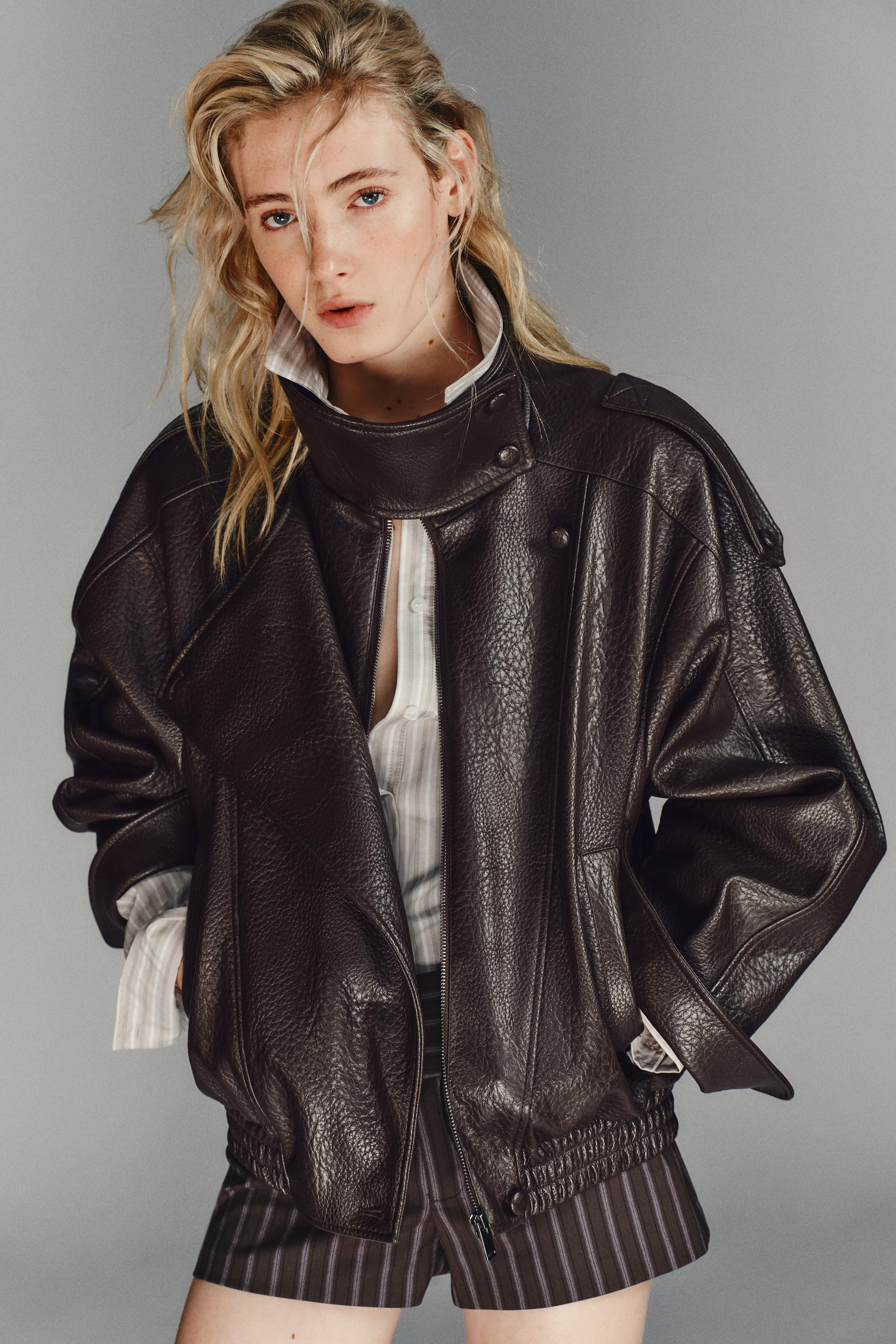 FAUX LEATHER BIKER JACKET | Zara US