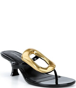 Jeffrey Campbell Linq-Up Jelly Metallic Ornament Thong Dress Sandals | Dillard's | Dillard's