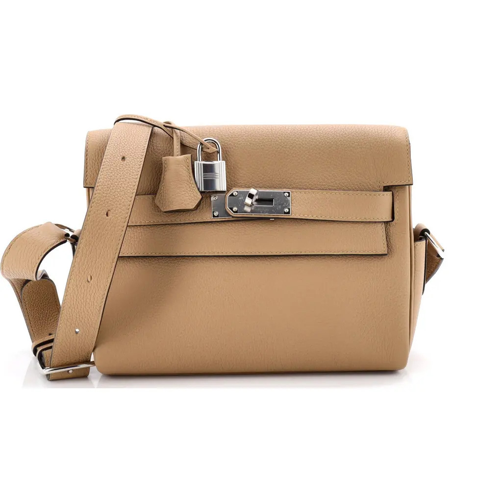 Pre-Owned Hermes Kelly Messenger Bag Togo PM in Poussiere at Nordstrom, Size X-Small | Nordstrom