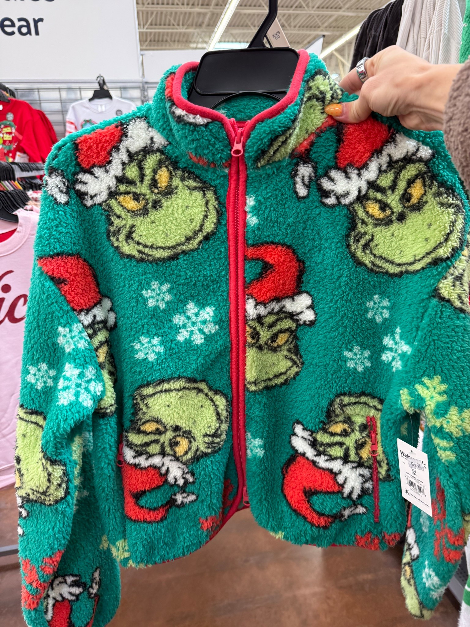NEED this Grinch Sherpa! 

#LTKootd #LTKFindsUnder50 #LTKHoliday