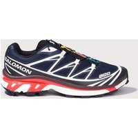 SALOMON Mens XT-6 Sneakers - Colour: Blue/Black/Fiery Red - Size: 8 | Eqvvs