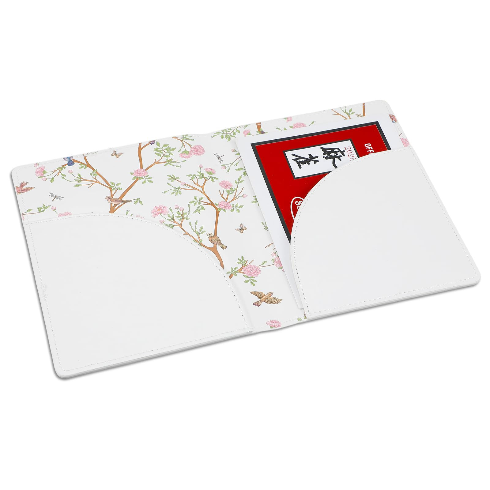 Mahjong Card Sleeve, 11.25 x 7 Inches Large Folio Holder with Elegant Floral Print Lining for Mah... | Amazon (US)