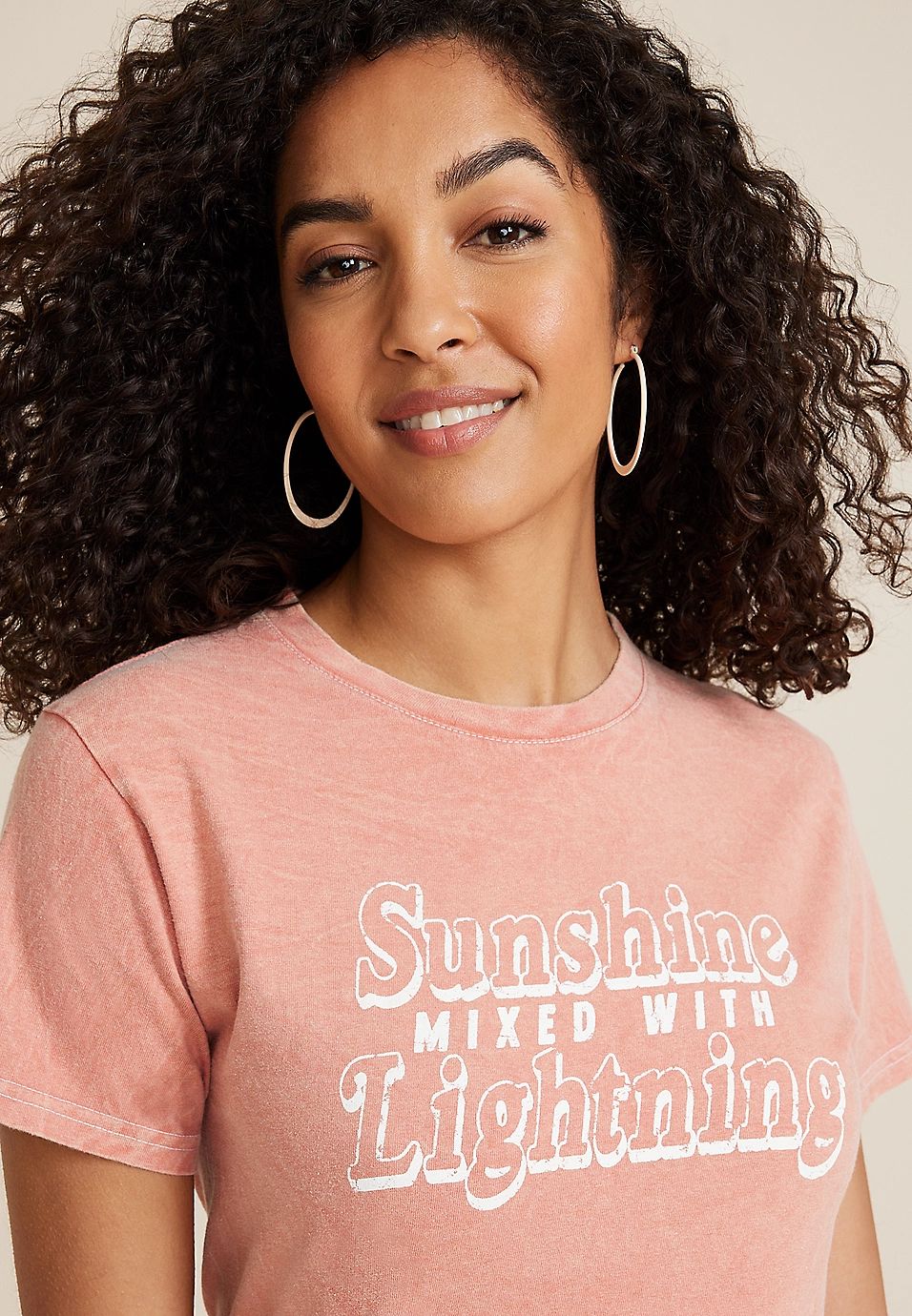 Sunshine Mixed With Lightning Graphic Tee | Maurices