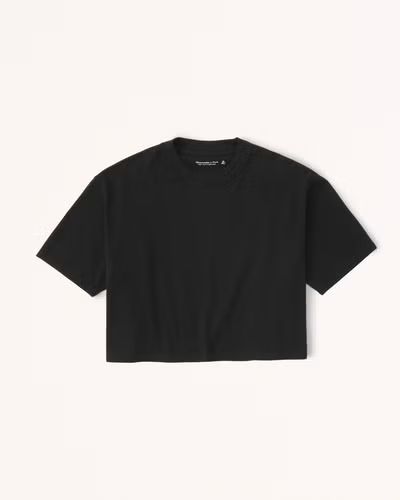 Cropped Boyfriend Essential Tee | Abercrombie & Fitch (US)