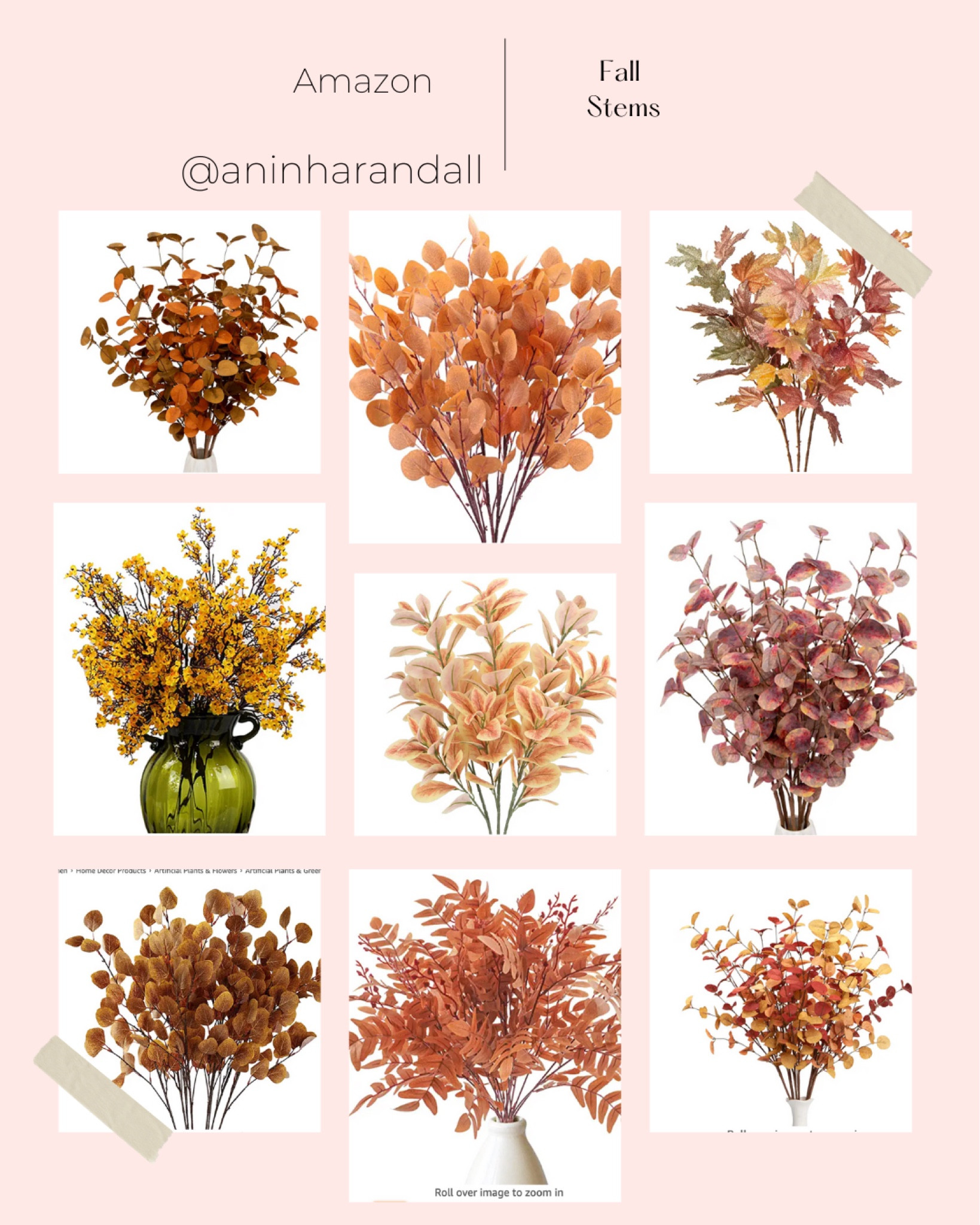 Amazon fall stems, plants, foliage, faux plants 

#LTKhome #LTKstyletip #LTKSeasonal