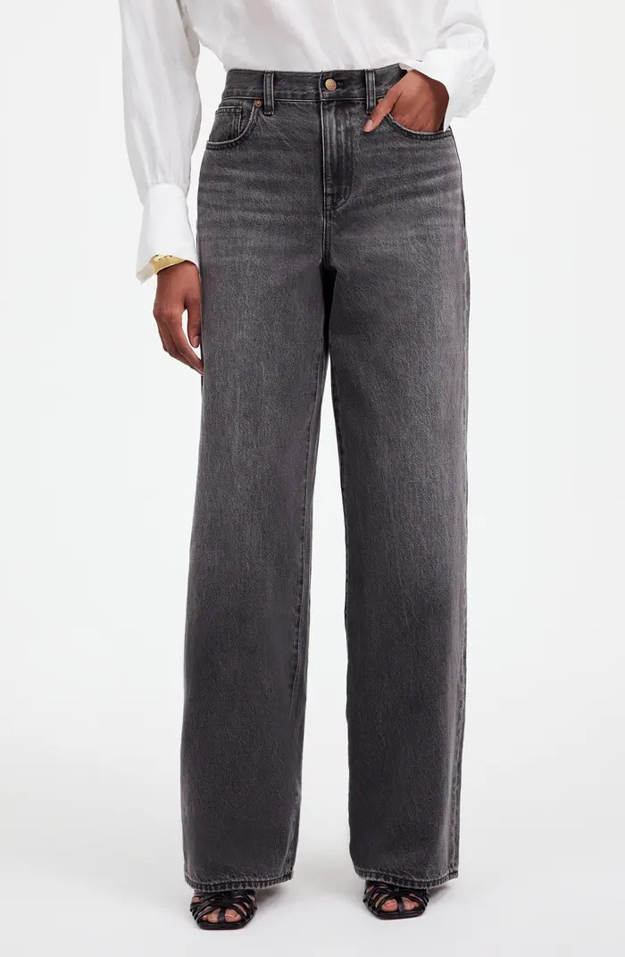 Madewell High Waist Superwide Leg Jeans | Nordstrom | Nordstrom