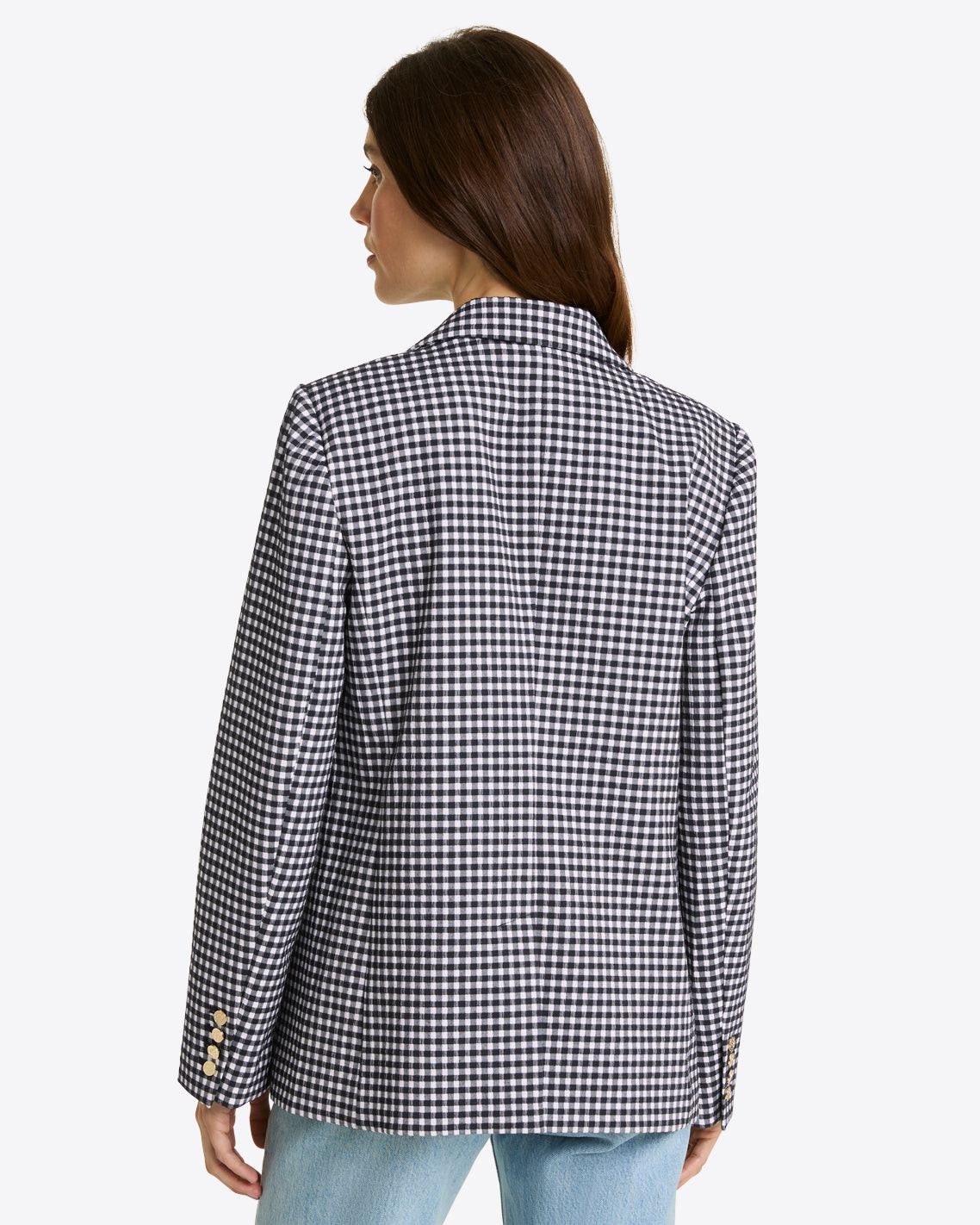 Gingham Blazer in Textured Gingham | Draper James (US)
