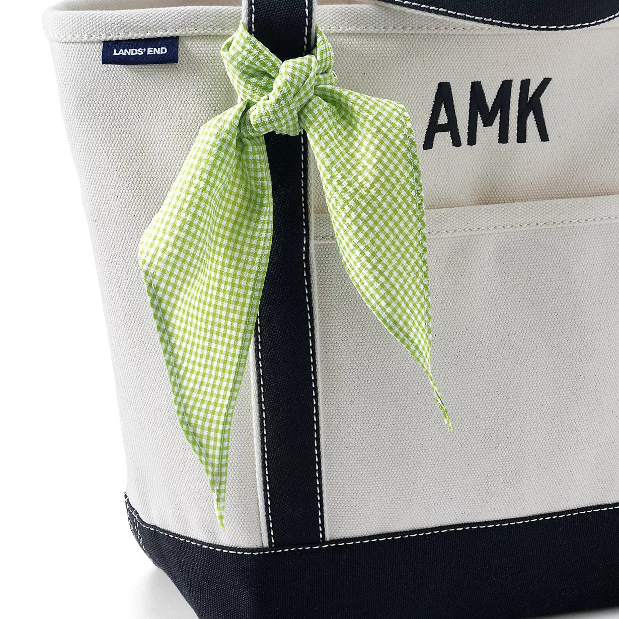 Gingham Scarf Bag Charm | Lands' End (US)