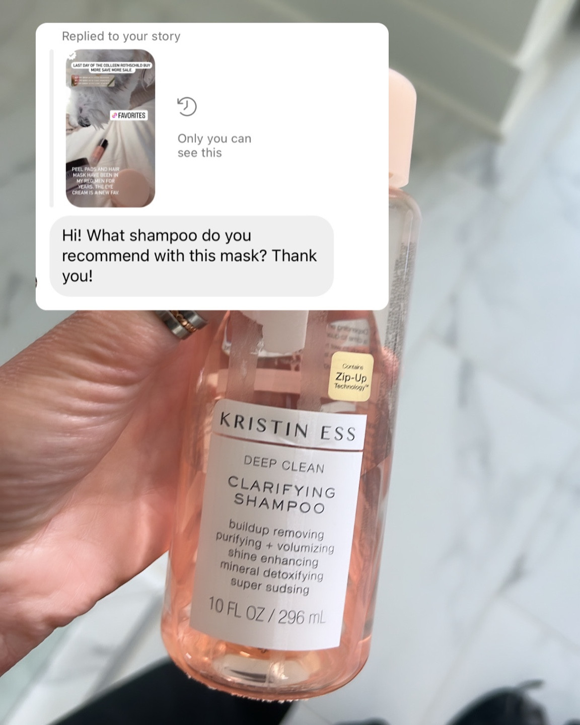 The shampoo and conditioner I used.  

#LTKFind #LTKunder50 #LTKbeauty