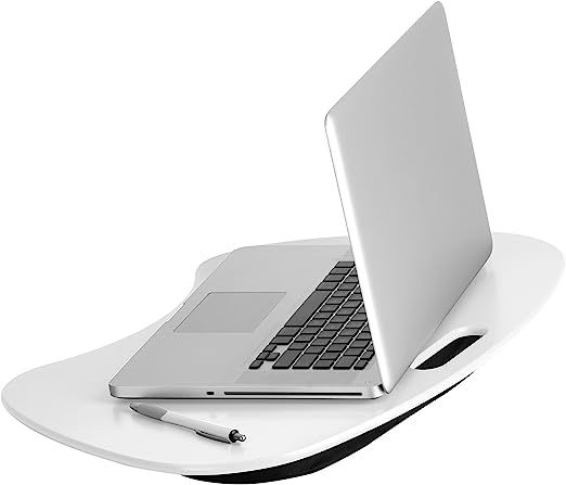 Honey-Can-Do TBL-06320 Portable Laptop Lap Desk with Handle, White, 23 L x 16 W x 2.5 H | Amazon (US)