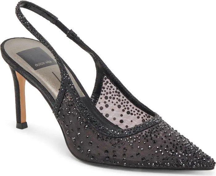 Kaye Crystal Pointy Toe Slingback Pump (Women) | Nordstrom