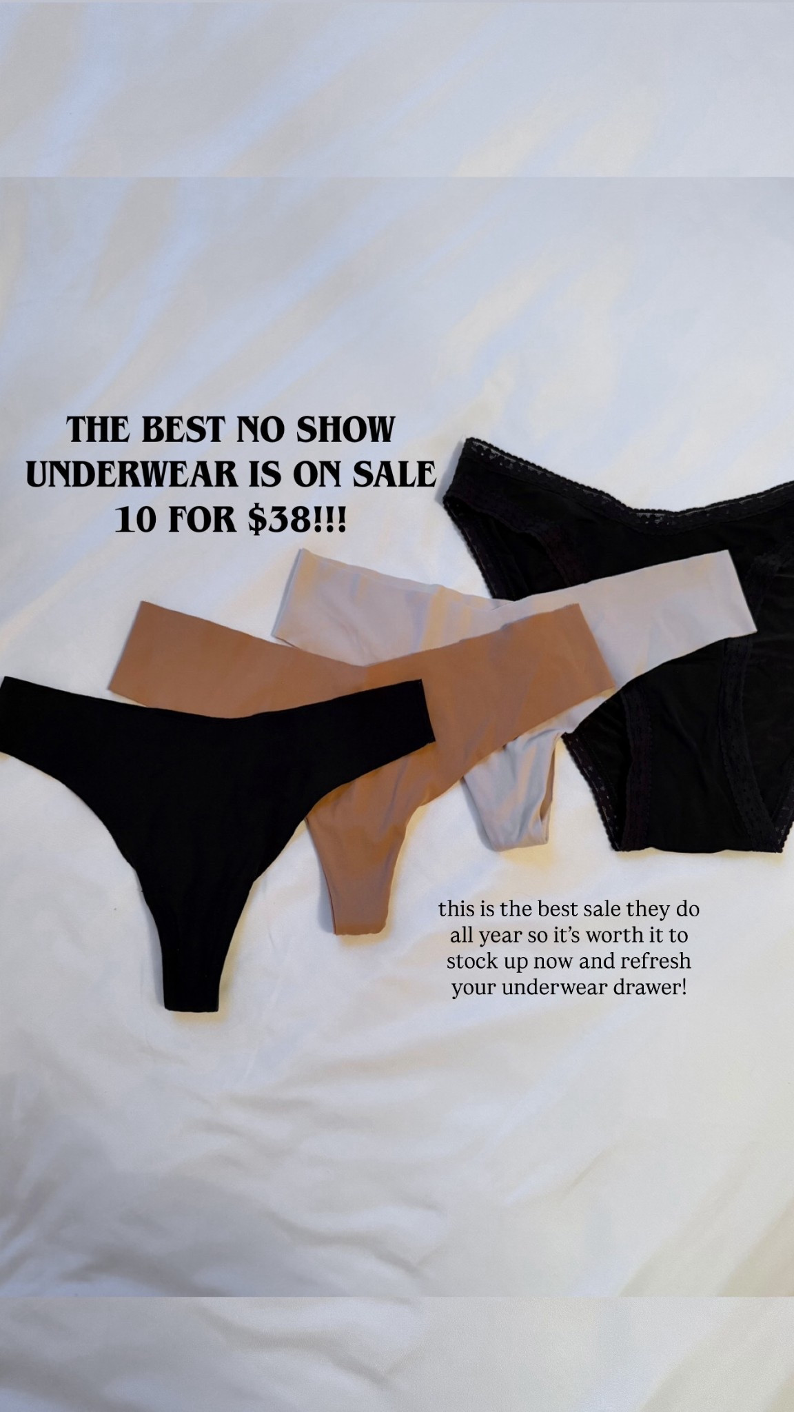 The best underwear ever! So comfy, no show / seamless, and they come in the best neutral colors for everyday wear! 

#LTKGiftGuide #LTKFindsUnder50 #LTKSaleAlert