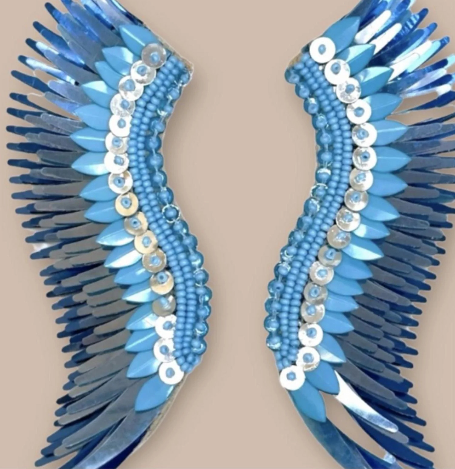 Women's Sequin Madeline Earrings In Blues | Shop Simon