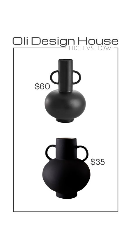 Look for less…black vase with handles 

#LTKhome #LTKFind #LTKunder50