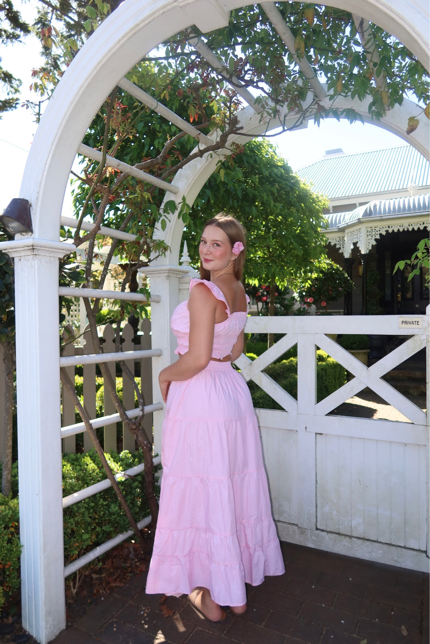 Cottage core vibes: pink set (maxi skirt + cropped top) from petal and pup. ASH20 (dissy code) 

#LTKmidsize #LTKfindsunder100 #LTKaustralia