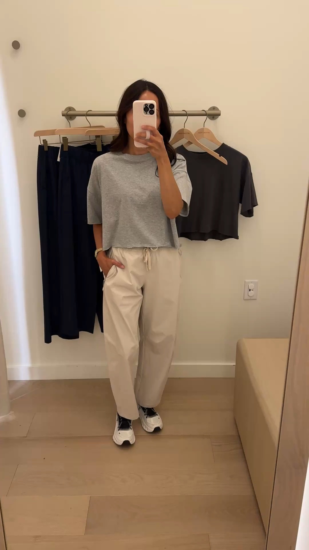 Easy athleisure pieces for comfort & style. 
- I have been leaning towards athleisure lately and I don’t feel like wearing my old favorite fitted styles. 
- I want tops and bottoms that feel loose and easy, with nice cuts and good fabric. 
- This top and these two bottoms are pretty much what I am looking for. 
- The tops look as good as as the feel. All cotton, stylish cut, with nice edging. The kind of top you would want multiple colors in. The length is cropped and hangs perfectly over high waisted bottoms; may be more cropped for longer torsos. True to size. Would be cute with denim bottoms too. 
- The wide leg bottoms are effortless. Lightweight, nice drape, comfy waistband and good pockets. Perfect for travel outfits too. I love this rich navy color. True to size; wearing regular length. 
- The light colored pants are a trendy cut with material that has structure but also feels comfy. Showing true to size, but would like to try on a size down. Would be good for outdoor excursions and travel also. 
- Favorite sneakers for walking and travel. Elastic laces for easy on and off. Nice cushioning. True to size.

#LTKOver40 #LTKActive #LTKTravel