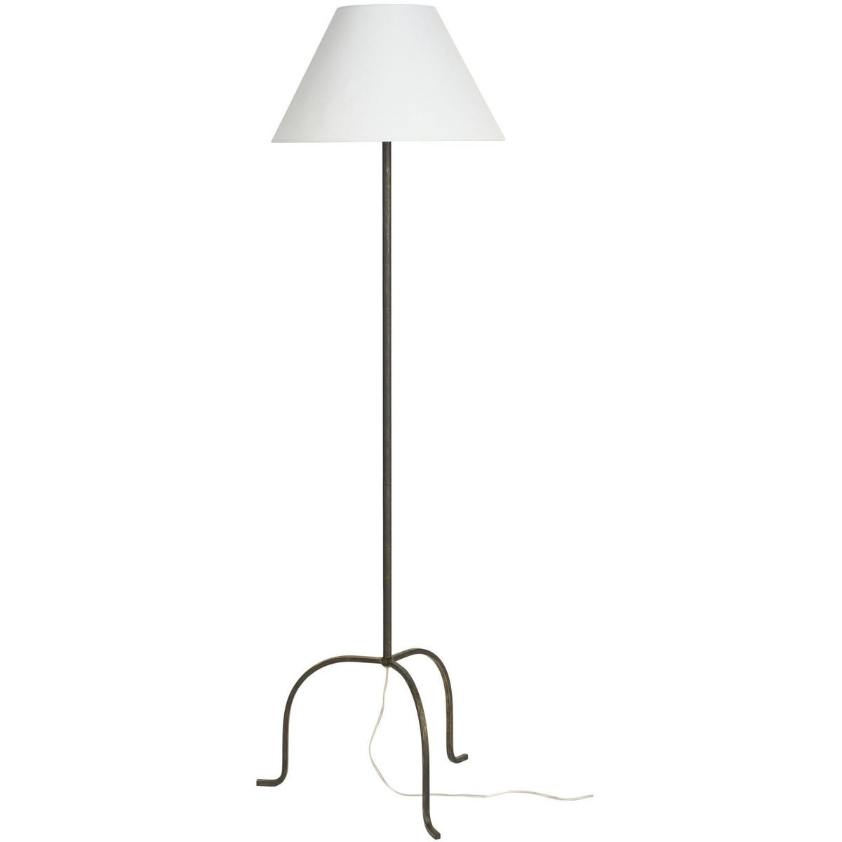 Nourison 66" Black Wrought Iron Heritage Metal Slim Tripod Standing Floor Lamp | Target