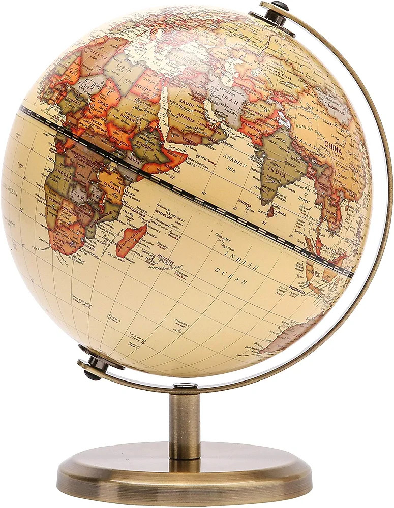 Exerz Antique Globe Dia 5.5-inch / 14cm - Mini Globe - Modern Map in Antique Color - English Map ... | Amazon (US)