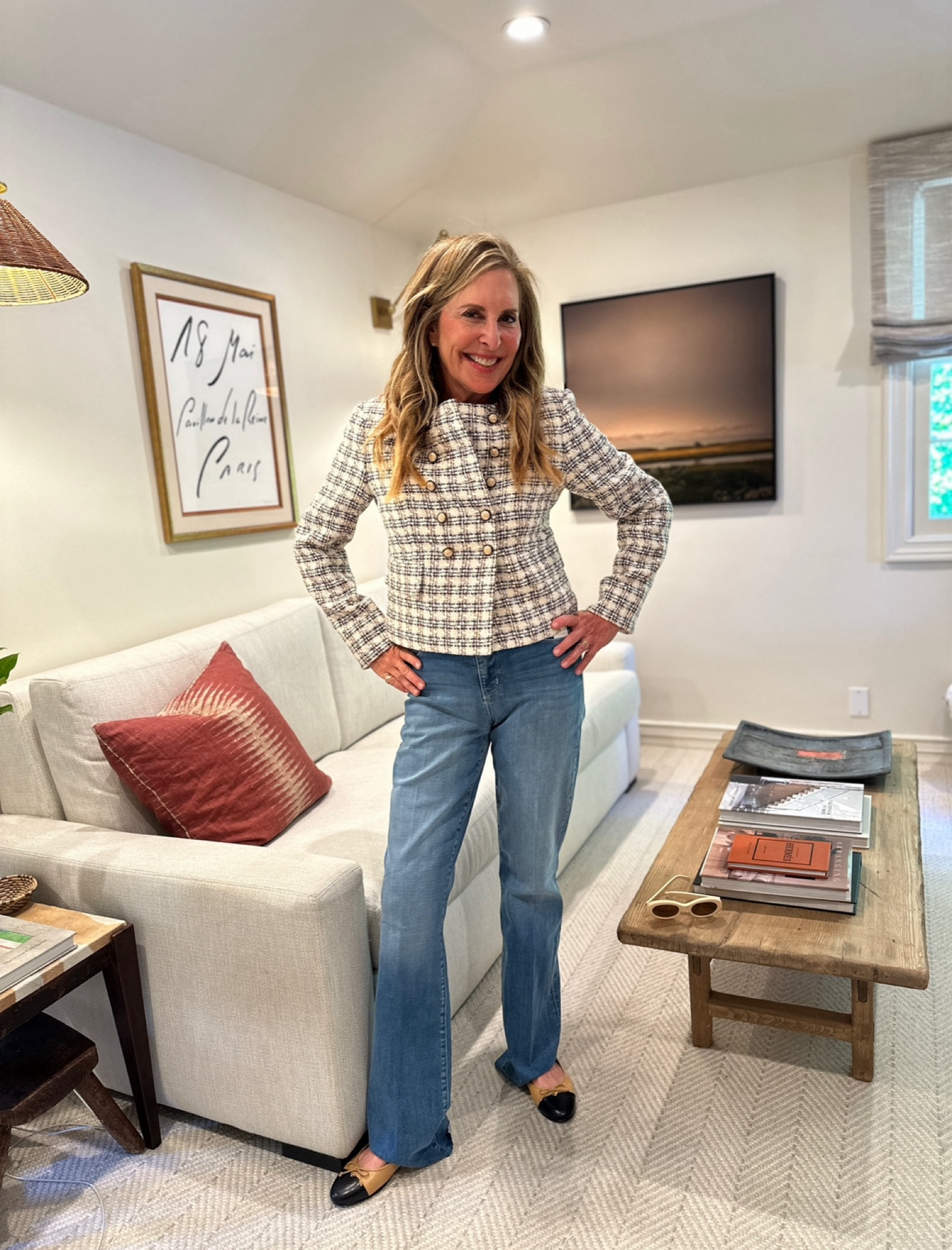 Lady jacket + jeans + ballet flats = the perfect uniform from @bloomingdales. #Bloomingdales #Ad 

#LTKOver40 #LTKBacktoSchool #LTKStyleTip