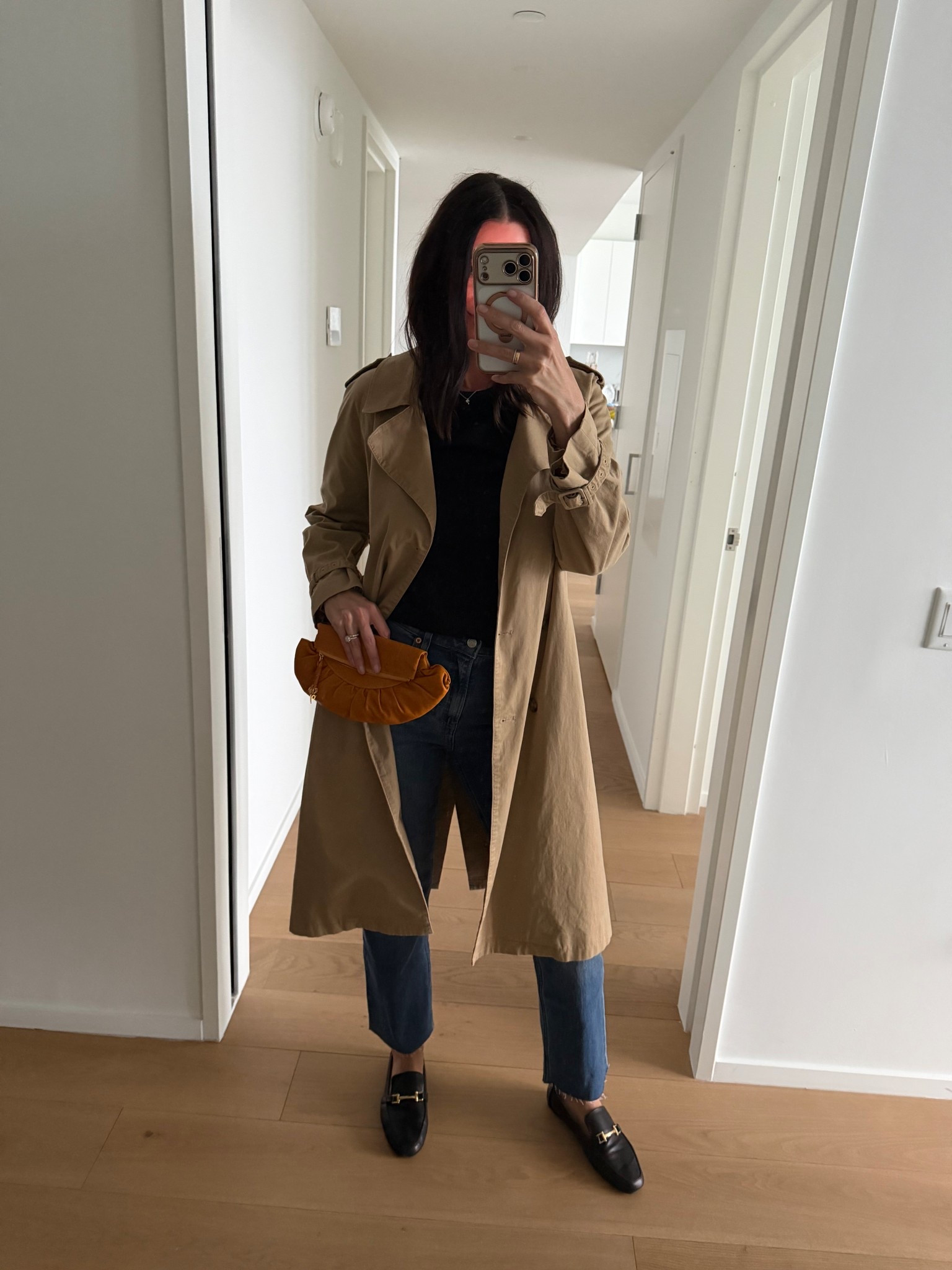 The perfect outfit to transition into spring in the city ( NYC) love a good trench coat. And these @gapstyle jeans are 90’s style perfection and they are on sale! 

#LTKootd #LTKTall #LTKOver40